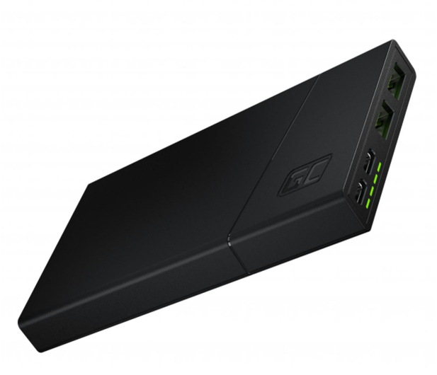 GREENCELL 10000 mAh PowerPlay 10S 2xUSB-C 2xUSB PD 18W czarny - 660053 - zdjęcie